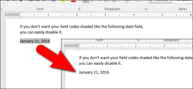 word for mac 2011 display field codes